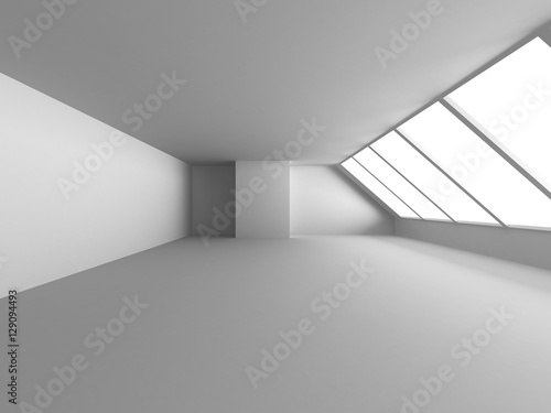 White Room With Window Light. Abstract Interior Background © VERSUSstudio