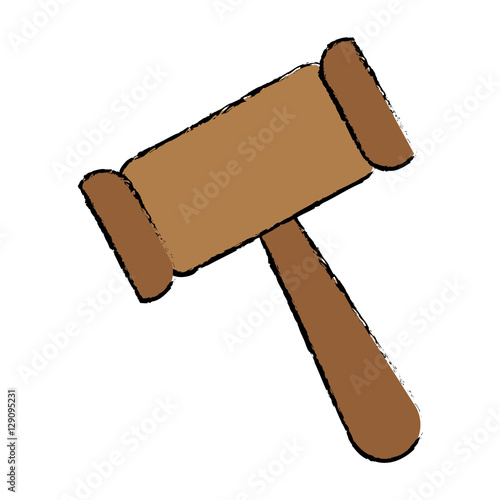 gavel justice icon image vector illustration design