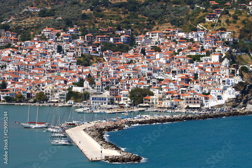 Skopelos town, Skopelos island, Sporades island, Greek island, Thessaly, Aegean Sea, Greece  © into the wild