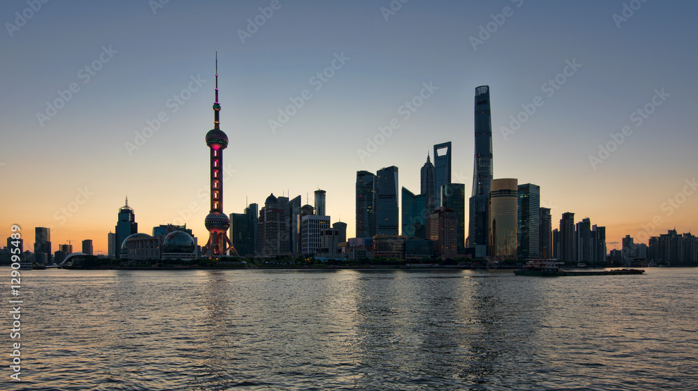 Shanghai Skyline in the early morning