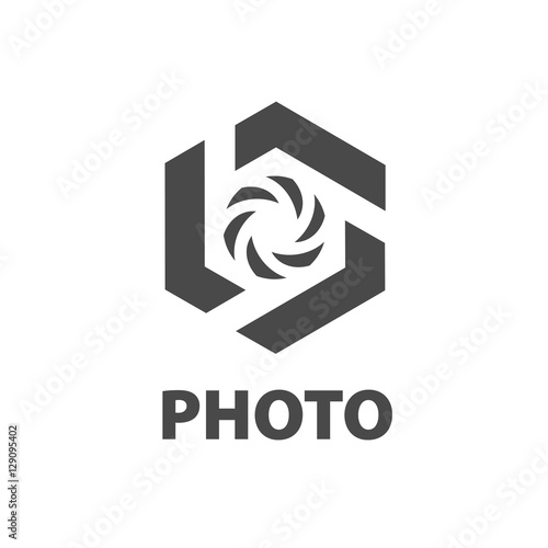 Vector logo camera