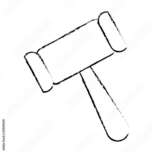 gavel justice icon image vector illustration design