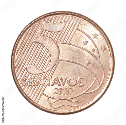 Brazilian centavos coin photo