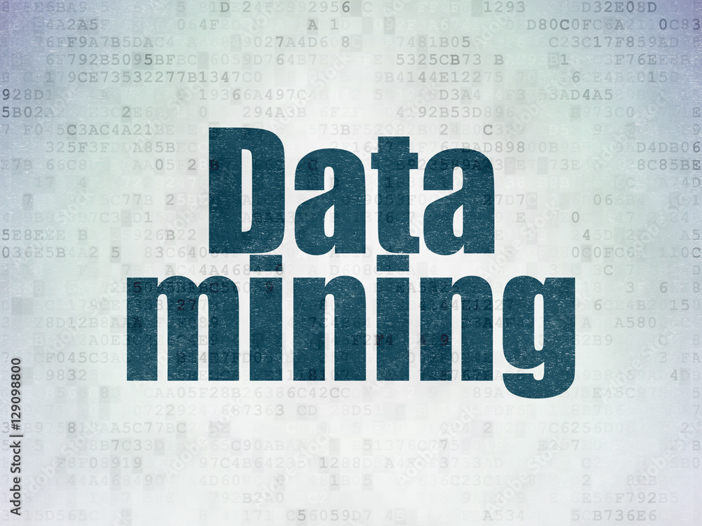 Data concept: Data Mining on Digital Data Paper background Data concept: Data Mining on Digital Data Paper background