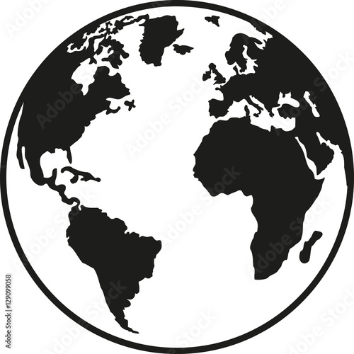 Planet earth europe africa north and south america