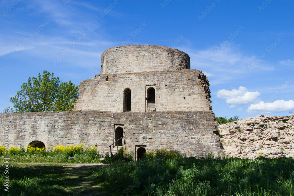 historic stone fortress Fort Koporye historic stone fortress Fort Koporye