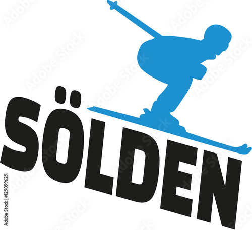 Sölden ski silhouette