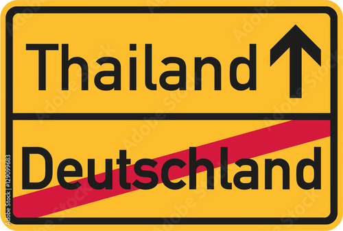 Emigration from Germany to Thailand - german sign