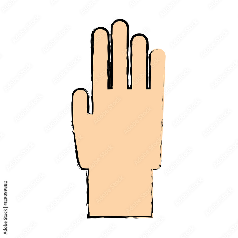 Obraz premium hand gesture icon image vector illustration design 