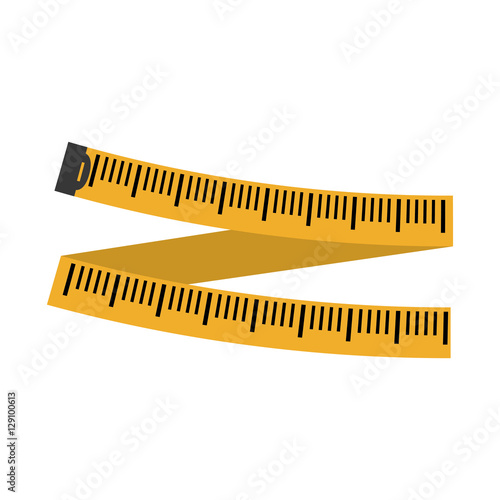 measuring tape diet icon image vector illustration design 