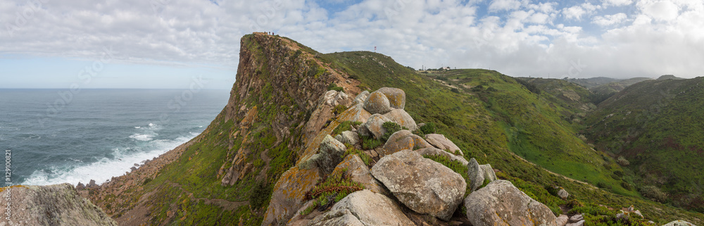 Fototapeta premium Cabo da Roca (Cape Roca) is a cape which forms the westernmost extent of mainland Portugal and continental Europe.