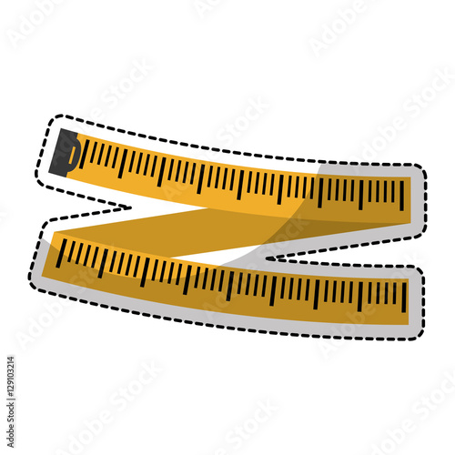 measuring tape diet icon image vector illustration design 
