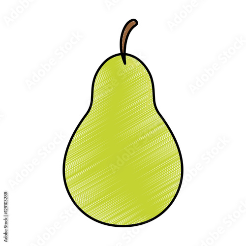 pear fruit icon image vector illustration design 