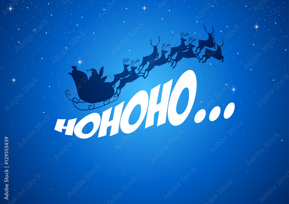 Santa Claus driving his sleigh Santa Claus driving his sleigh