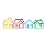house line icon image vector illustration design 