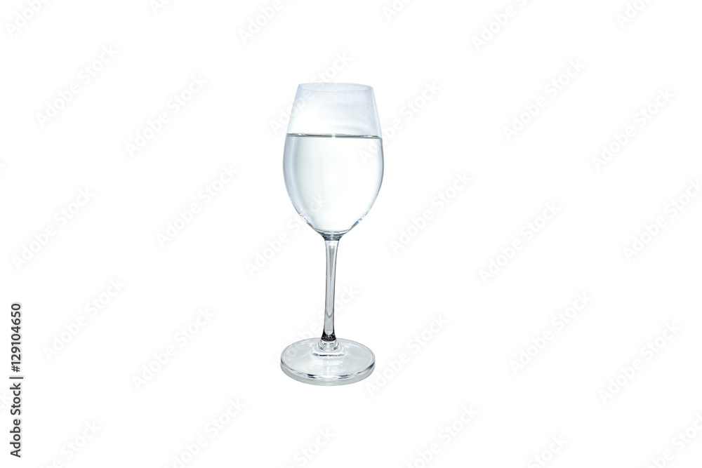 Obraz premium Water in glass isolated on white background