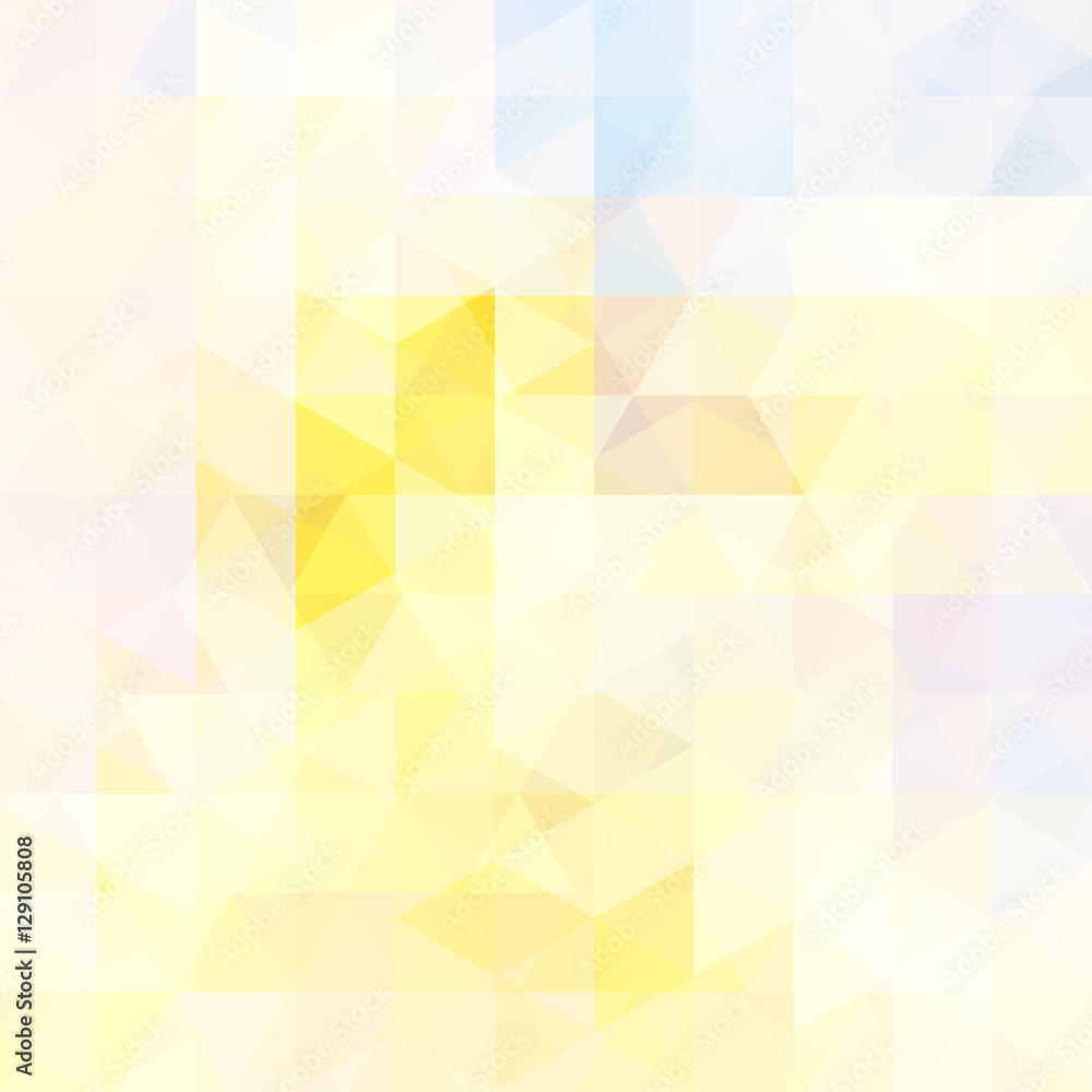 Obraz premium Abstract geometric style yellow background. Vector illustration. Yellow, white colors