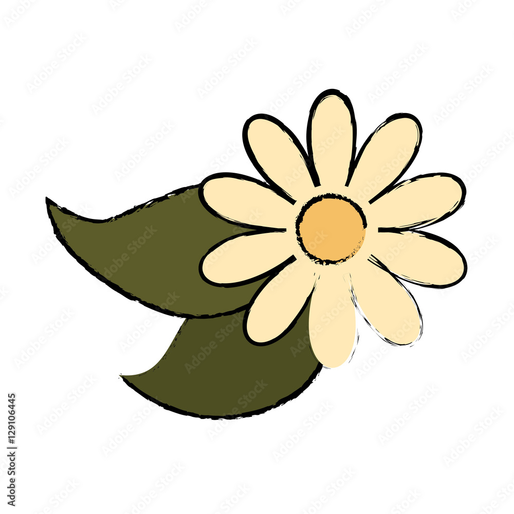 Obraz premium simple flower icon image vector illustration design 