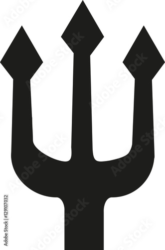 Trident three-pointed star