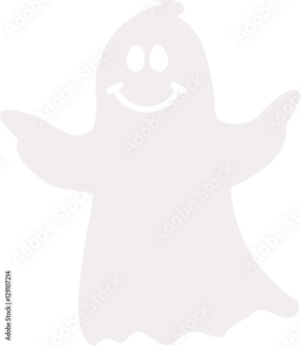 White cute ghost