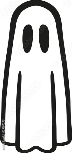 Ghost under a bed sheet