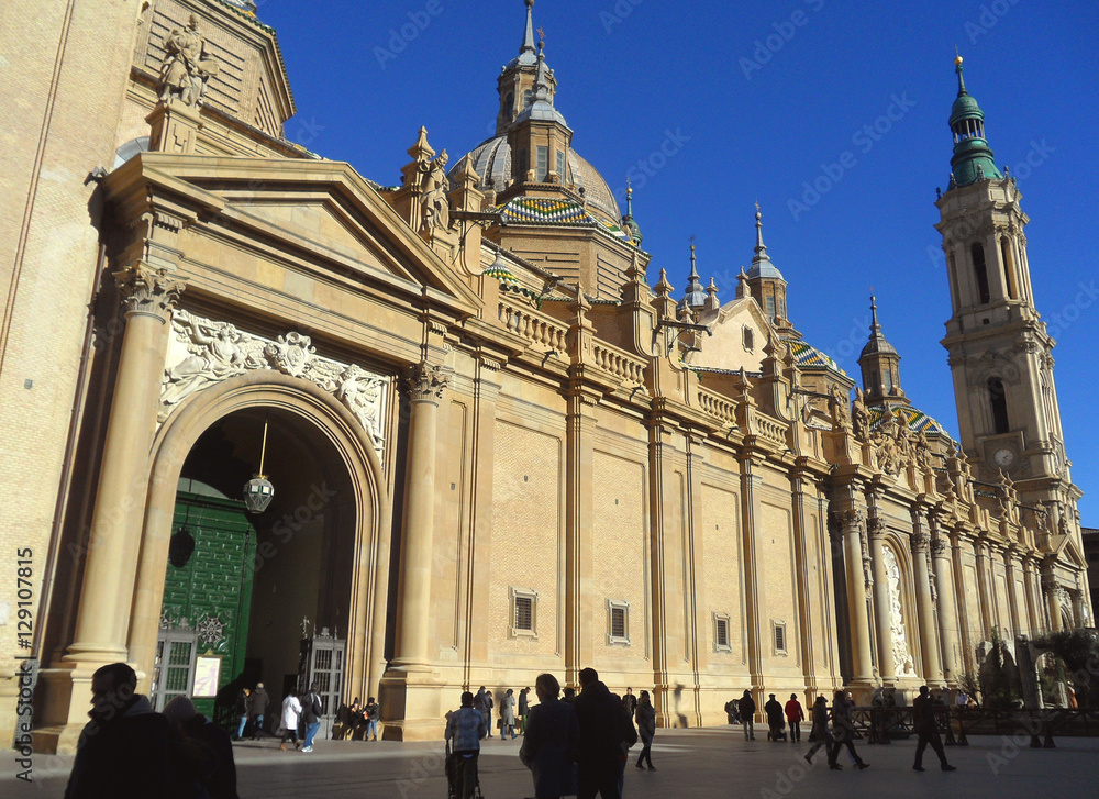 Cathedral-Basilica of Our Lady of the Pillar, the Breathtaking Landmark of Zaragoza, Aragon, Spain