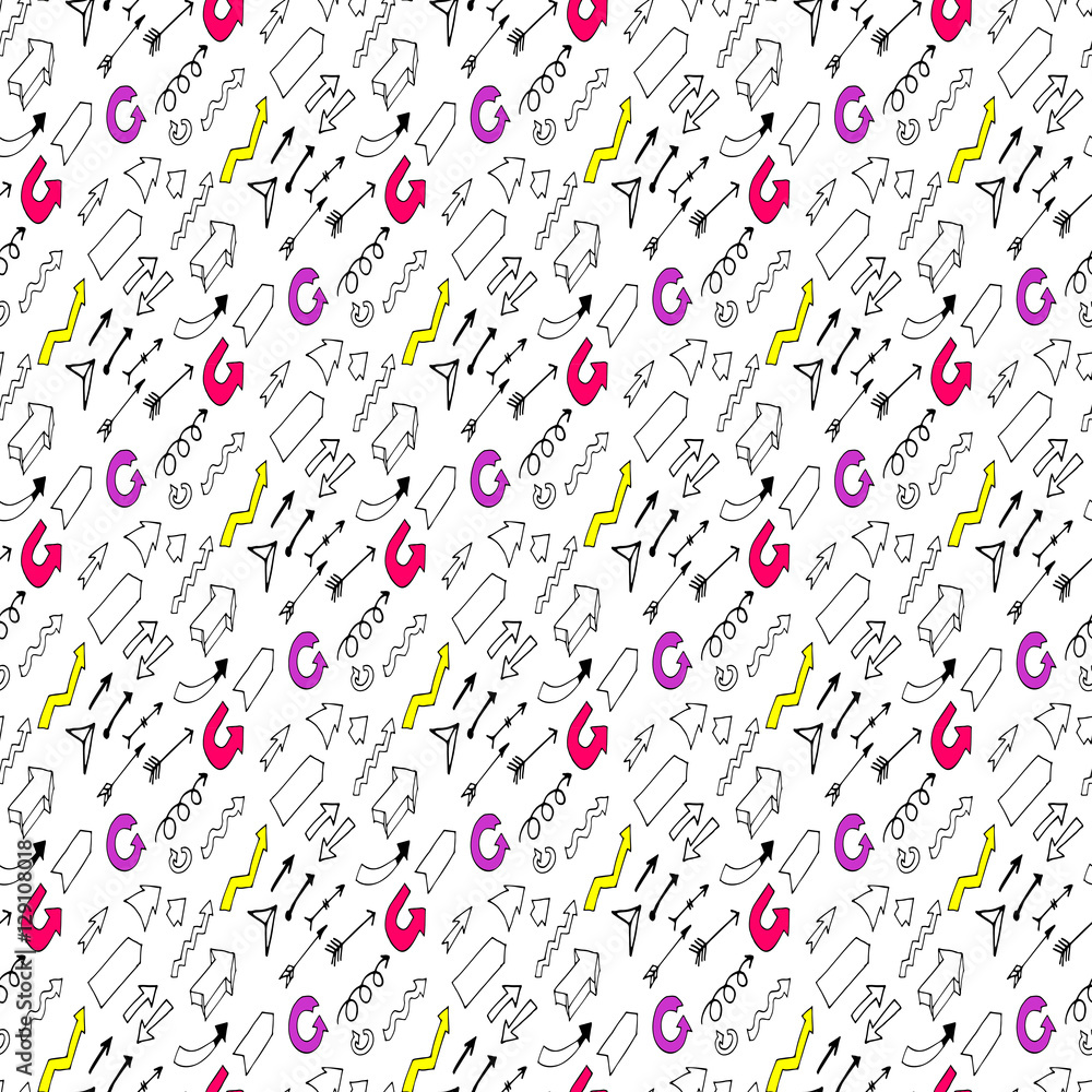 Doodles seamless pattern vector Doodles seamless pattern vector