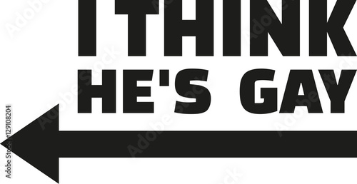 I think he is gay with arrow