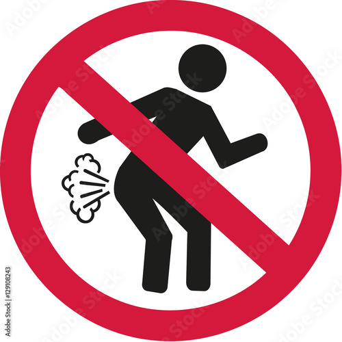 Farting pictogram