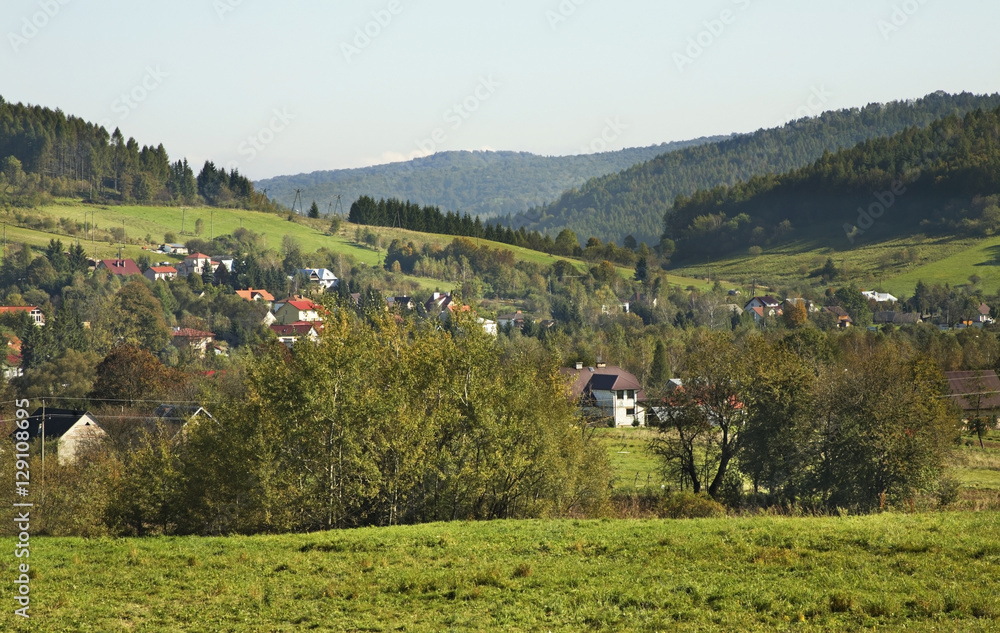 View of Ustjanowa Gorna. Poland