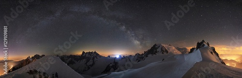 Mountain stars and milky way Chamonix © Alexandre