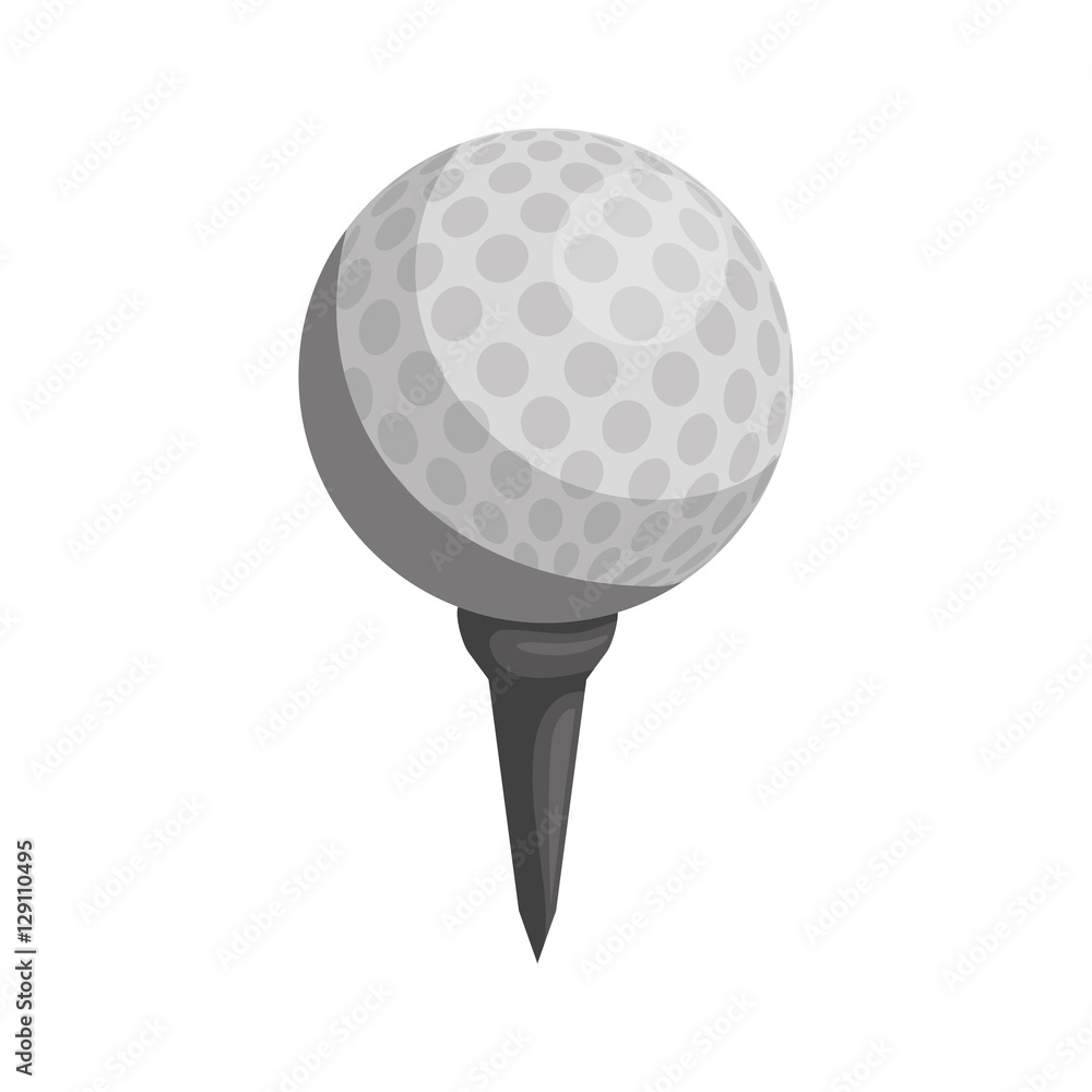 golf ball icon over white background. vector illustration golf ball icon over white background. vector illustration