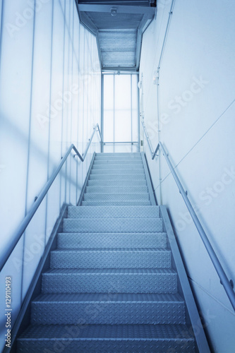 Internal steel stairs