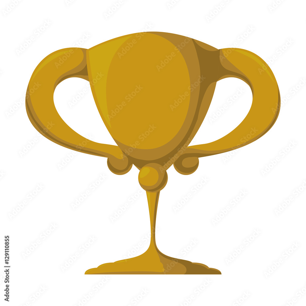 trophy icon over white background. vector illustration trophy icon over white background. vector illustration