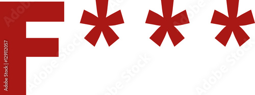 F*** Fuck word with stars