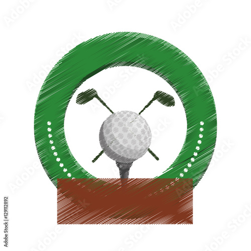 golf emblem icon image vector illustration design 