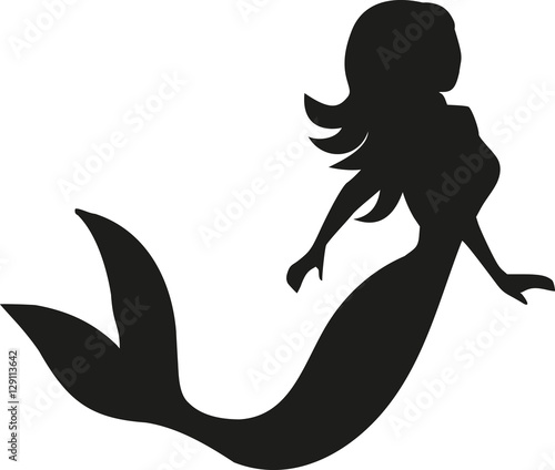 Mermaid silhouette