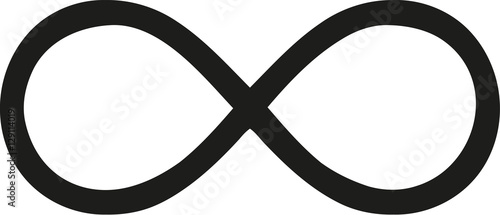Thin infinity sign photo