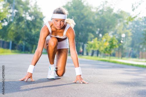 Athlete at start