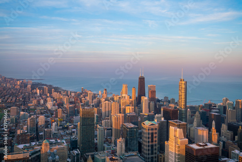 Aerial view of Chicago downtown © f11photo