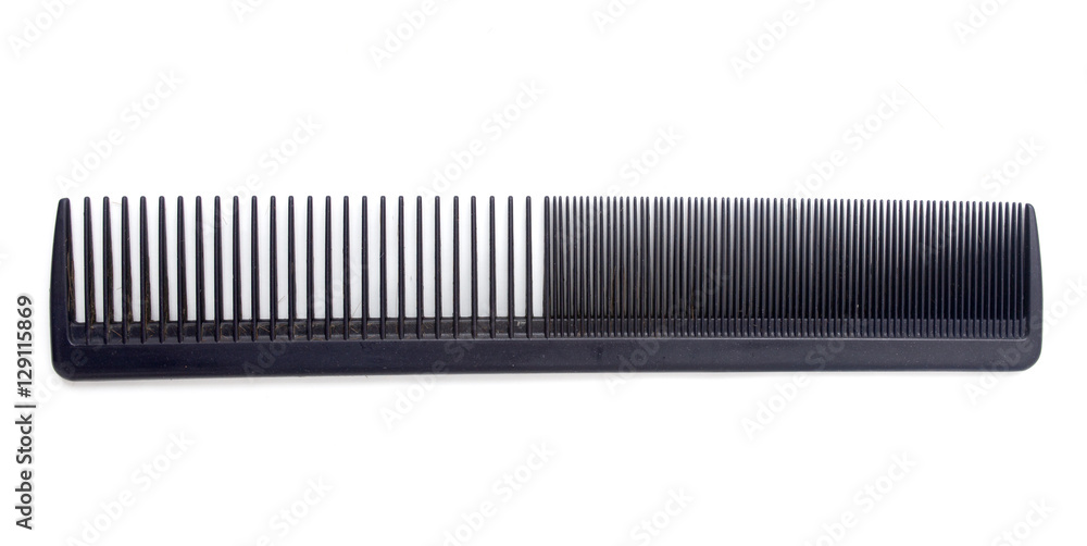 comb on a white background