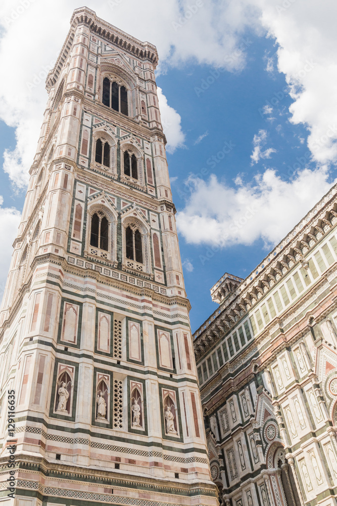 The Campanile, bell tower of Florence cathedral (duomo), Tuscany
