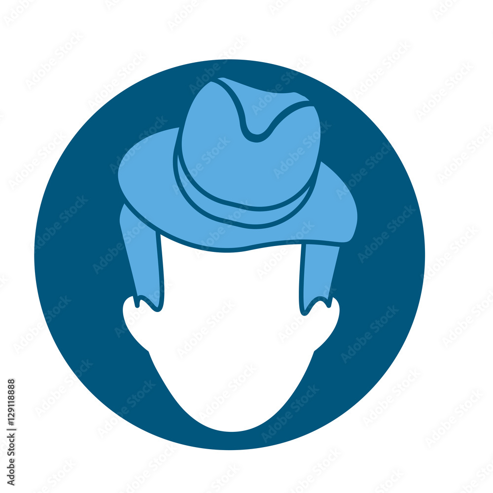 faceless man with hat icon image vector illustration design faceless man with hat icon image vector illustration design