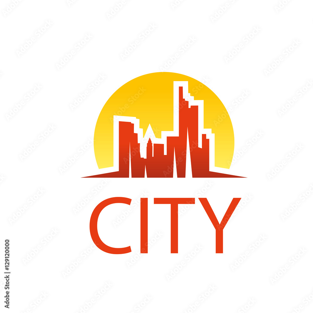 vector logo city
