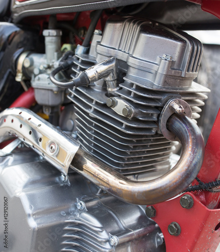 Fotografie Details on motorbike