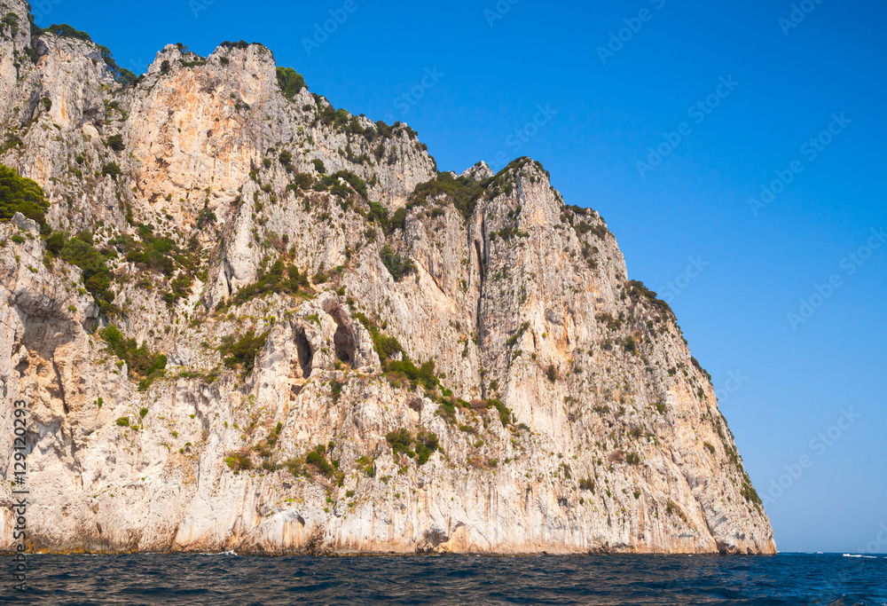 Coastal landscape with rocks. Capri island Coastal landscape with rocks. Capri island