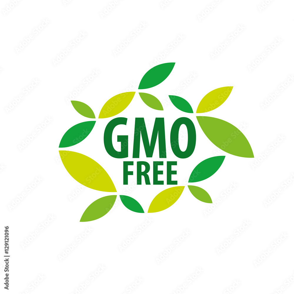 Fototapeta premium Vector logo gmo free