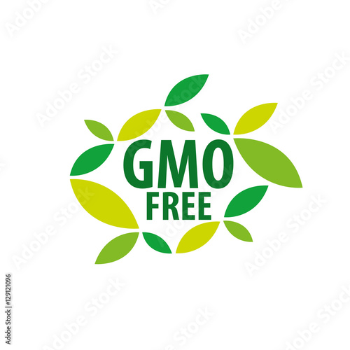 Vector logo gmo free