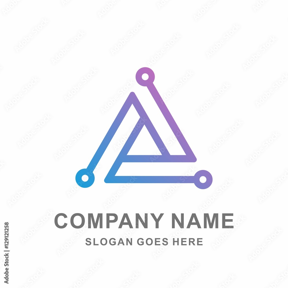 Circle Triangle Dots Link Data Connection Technology Computer Business Circle Triangle Dots Link Data Connection Technology Computer Business