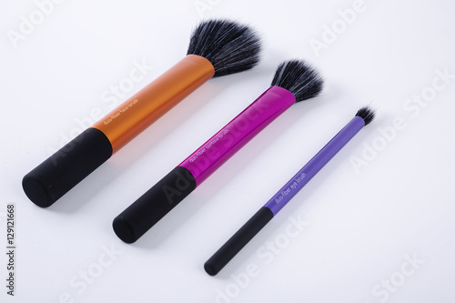 makeup duofiber brushes isolated